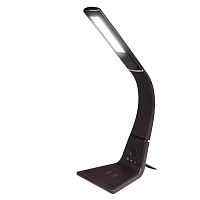 Светильник настольный Uniel TLD-565 Brown-LED 12W cенсорный выключатель диммер Коричневый картинка 